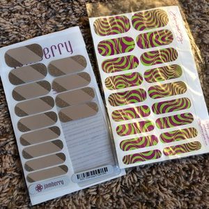 Jam berry nail stickers